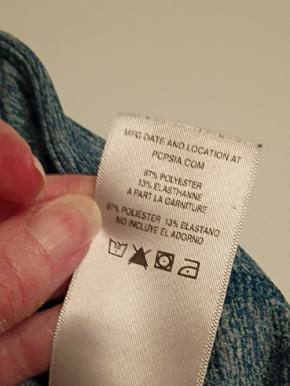 Patagonia Teal Blue Heathered Capri Leggings - Picture 3 of 12